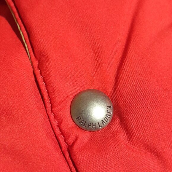 2 Sided Down Waterfowl Boy's Youth Polo Ralph Lauren Puffer Vest sz 10/12 - Picture 7 of 8